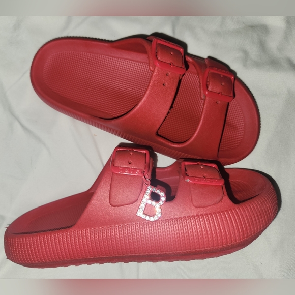 Open Toe Double Backle Sandals - Picture 3 of 4